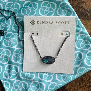 Kendra Scott Gunmetal Elisa Necklace